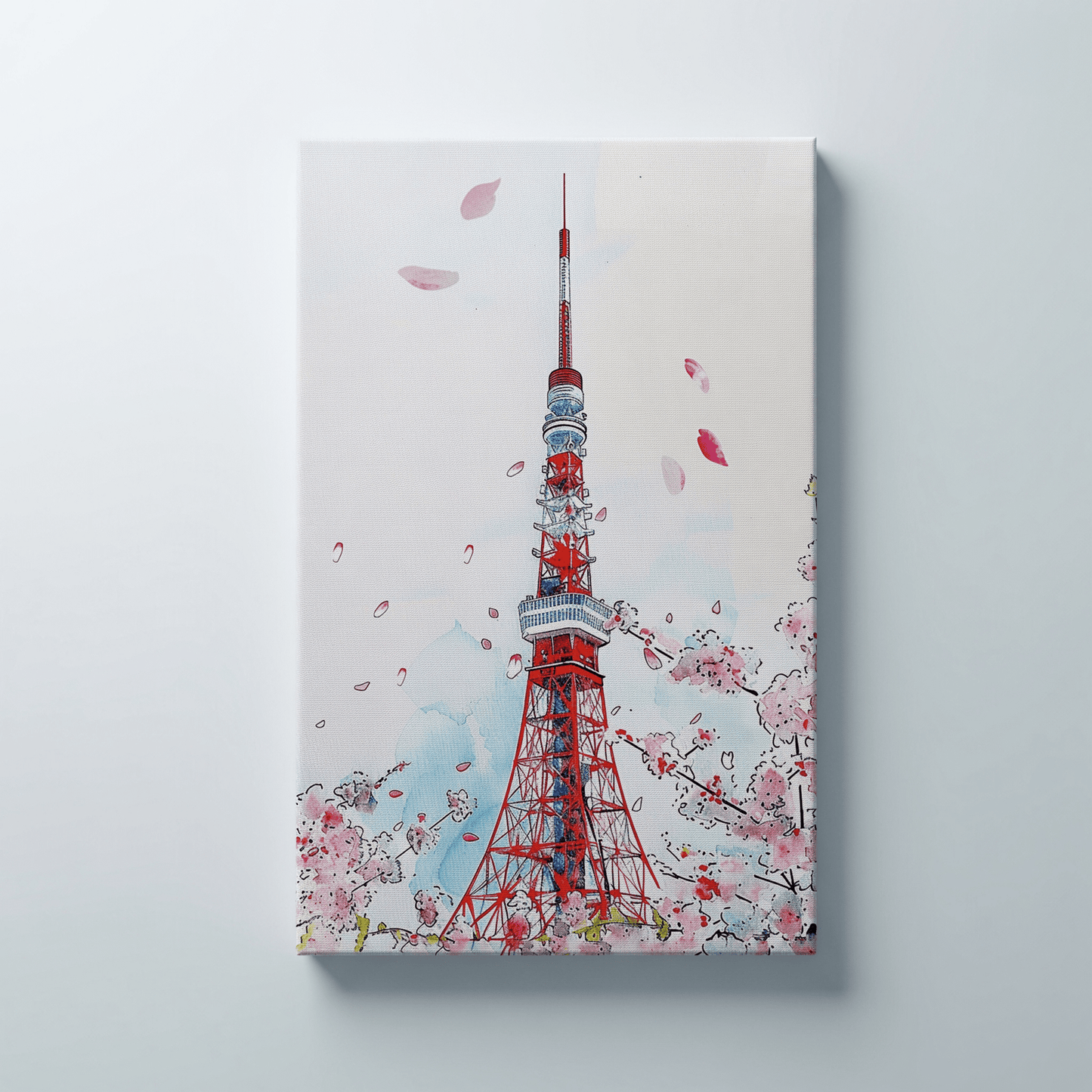 Tokyo Tower Canvas Art Healing Voyage