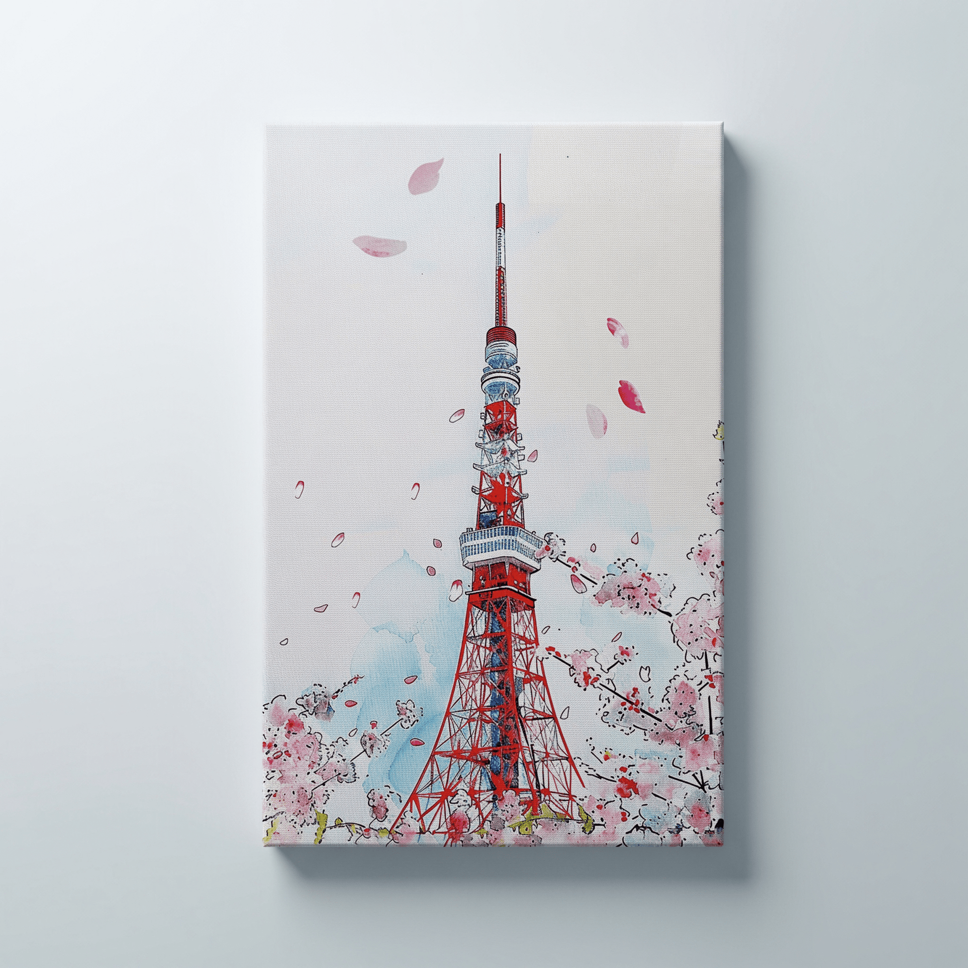 Tokyo Tower Canvas Art Healing Voyage