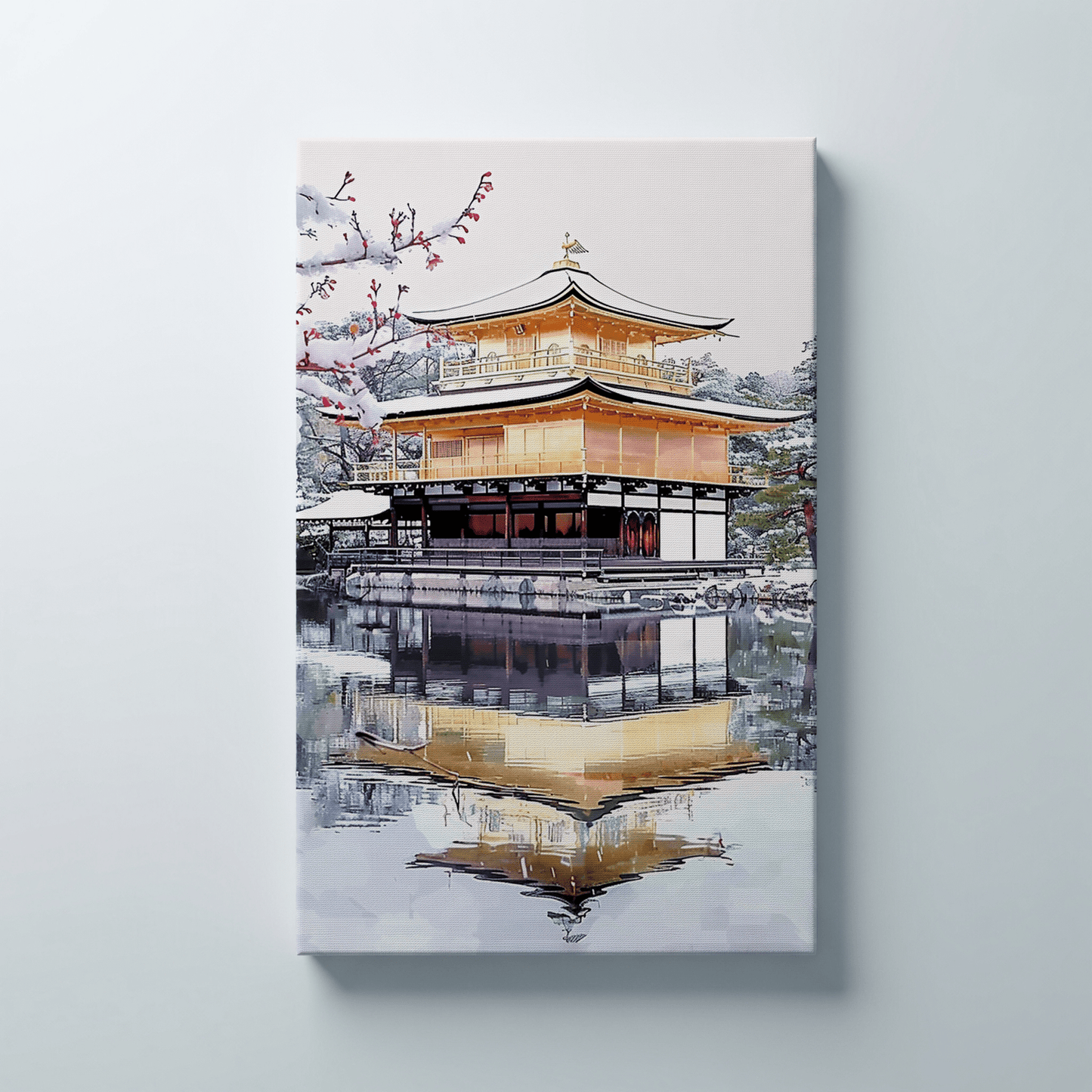 Kinkaku-ji Canvas Art — Kyoto Healing Voyage