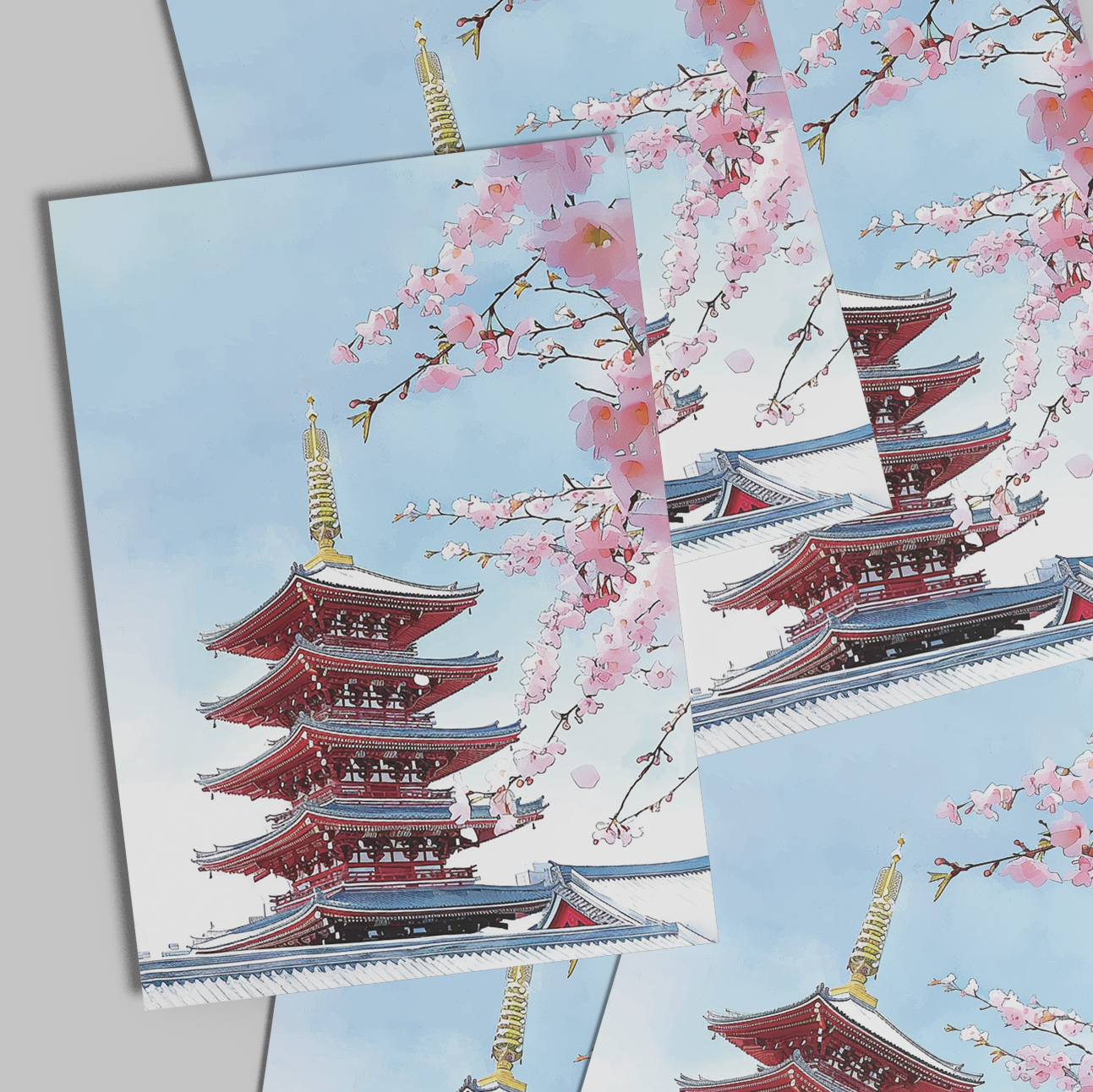 Senso-ji Postcard — Tokyo Healing Voyage