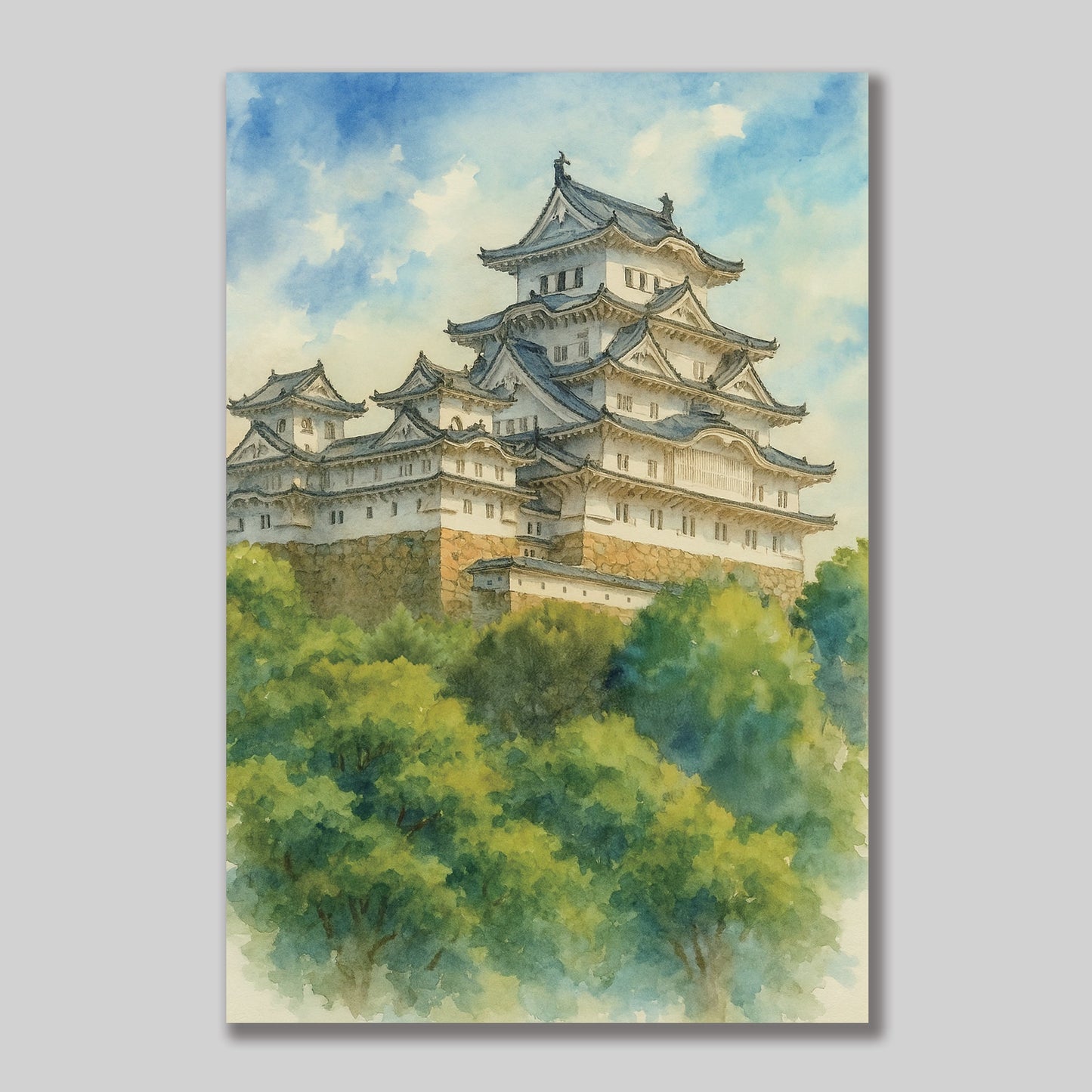 Himeji Castle Postcard Healing Voyage