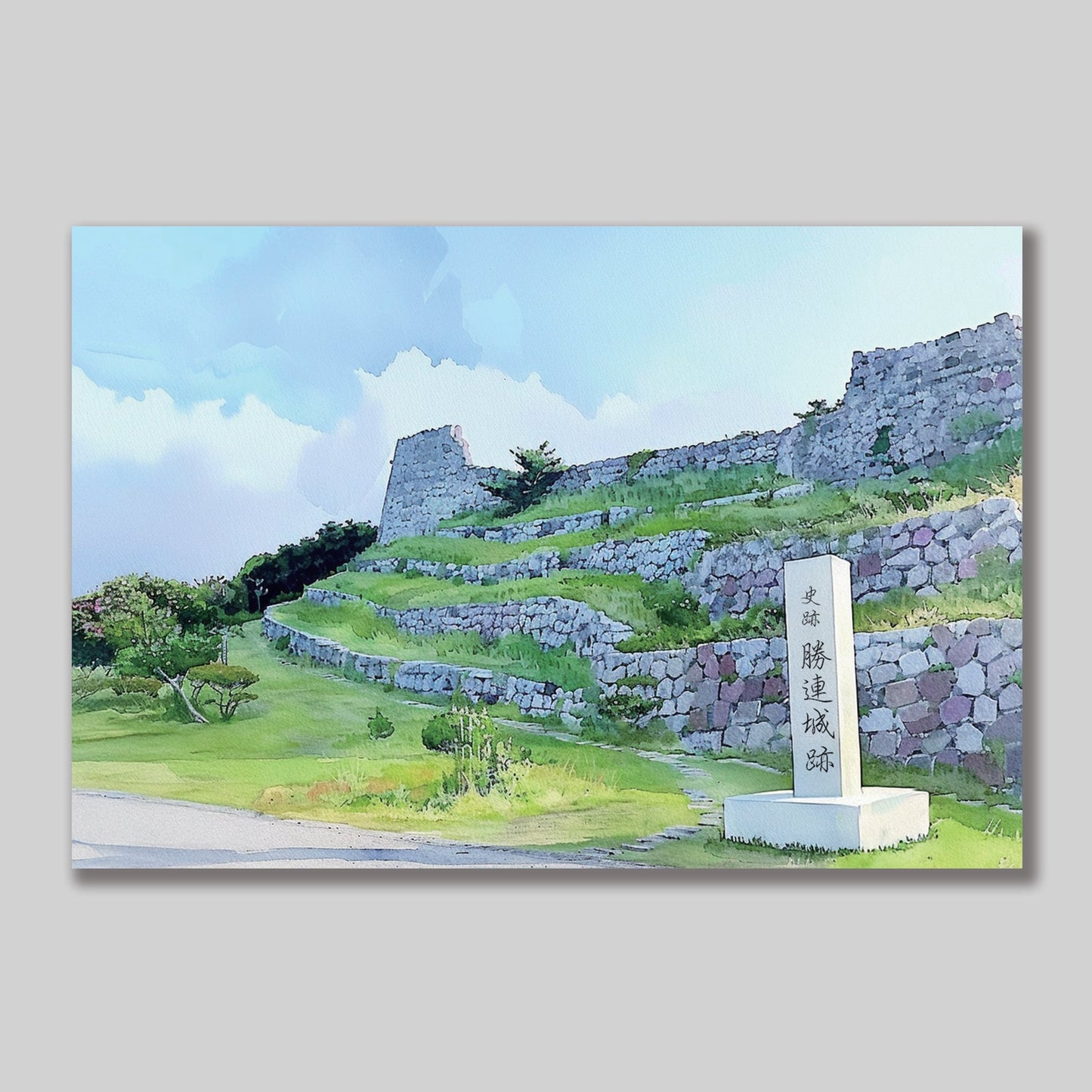 Katsuren Castle Ruins Postcard —Okinawa Healing Voyage
