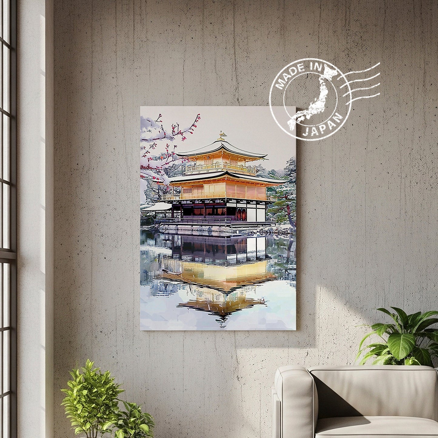 Kinkaku-ji Canvas Art — Kyoto Healing Voyage