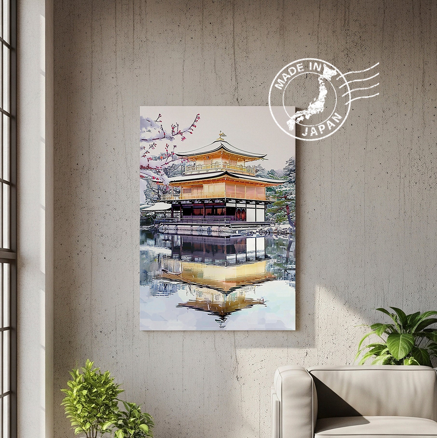 Kinkaku-ji Canvas Art — Kyoto Healing Voyage