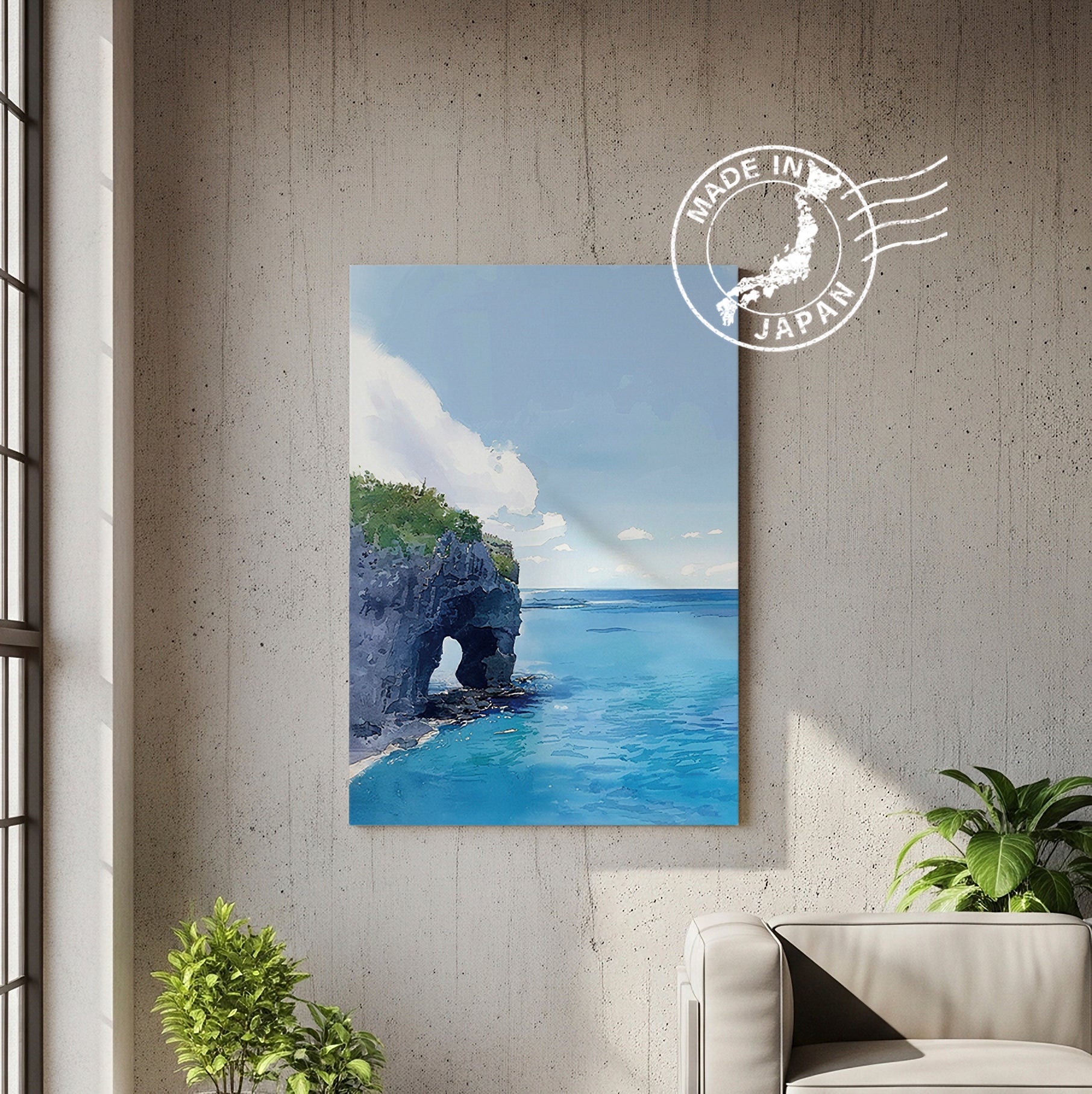 Cape Manzamo Canvas Art — Okinawa Healing Voyage