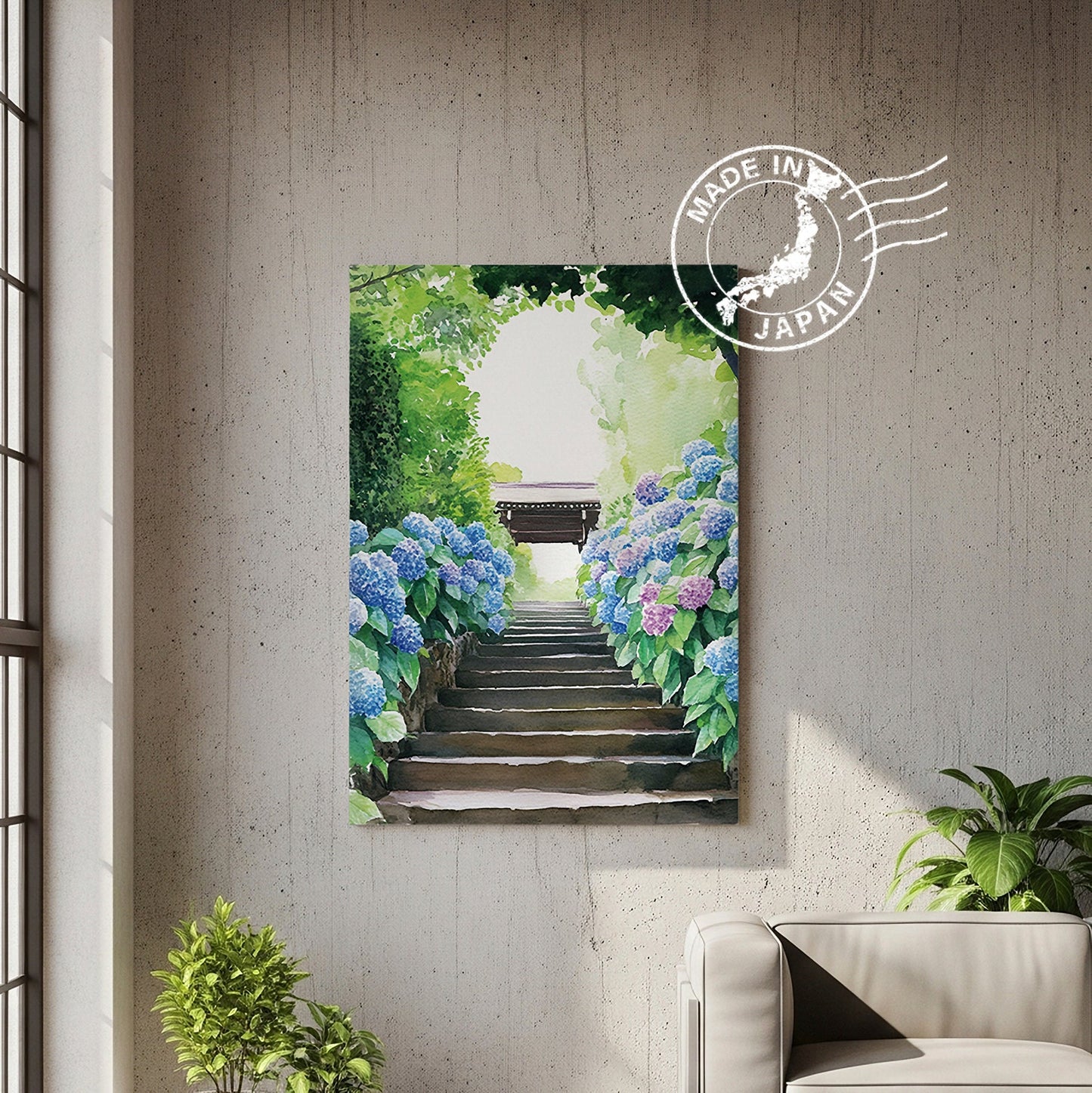 Meigetsu-in Canvas Art — Kamakura Healing Voyage