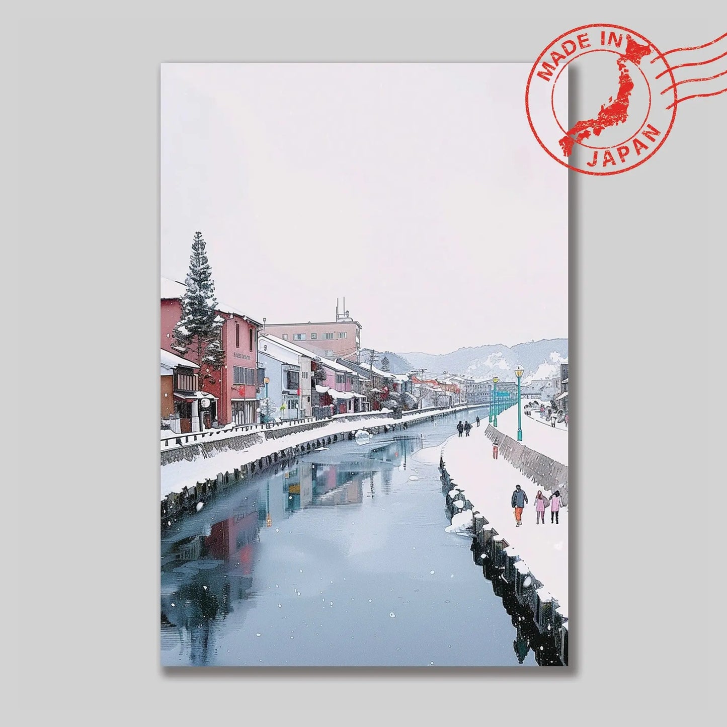 Otaru Canal Postcard — Hokkaido Healing Voyage