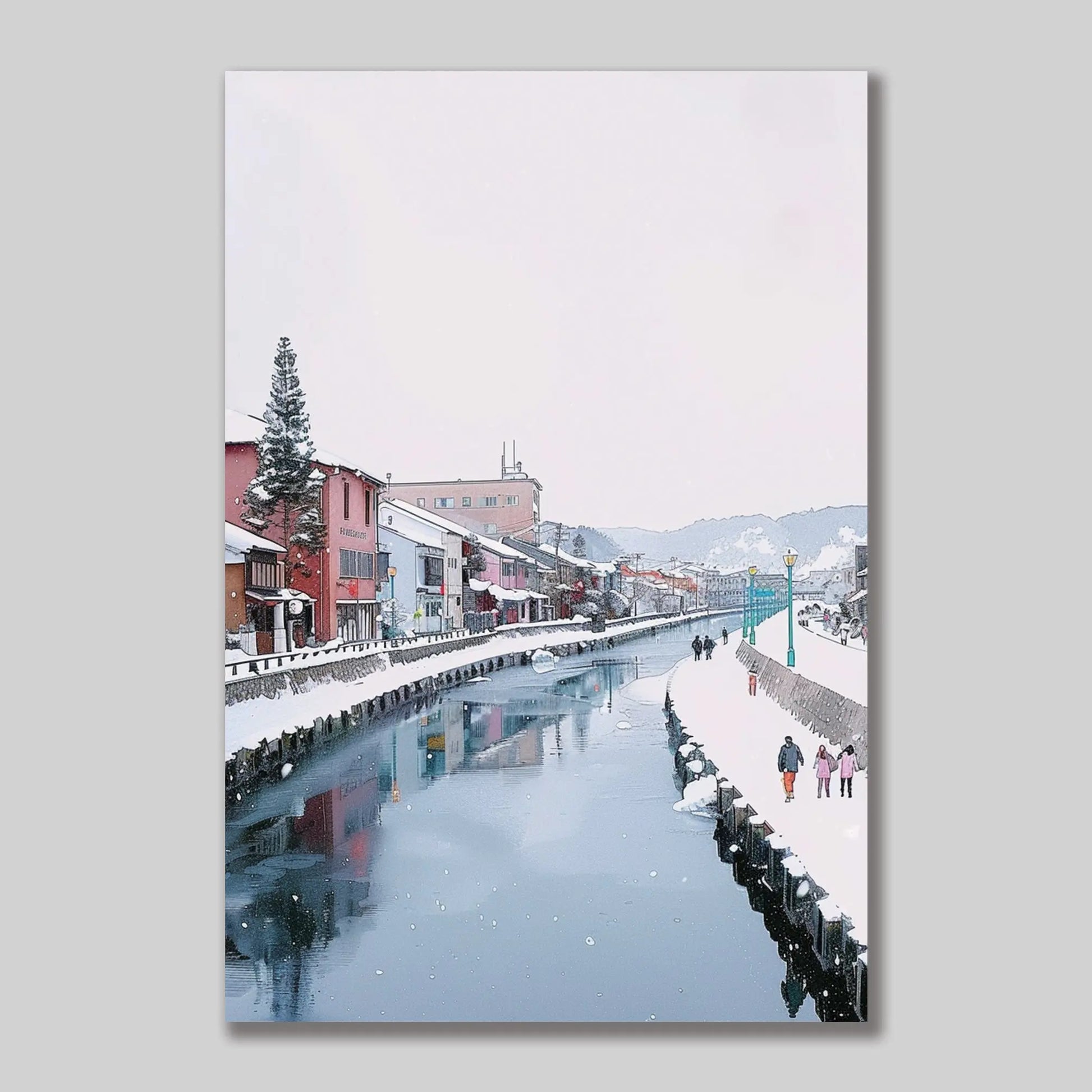 Otaru Canal Postcard — Hokkaido Healing Voyage