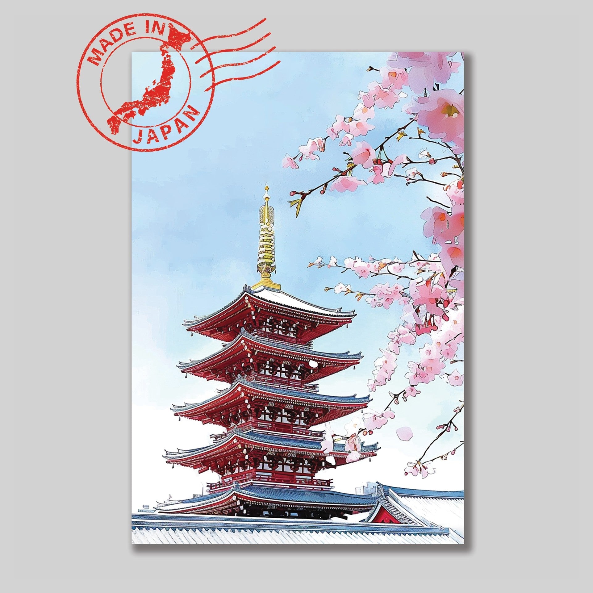Senso-ji Postcard — Tokyo Healing Voyage