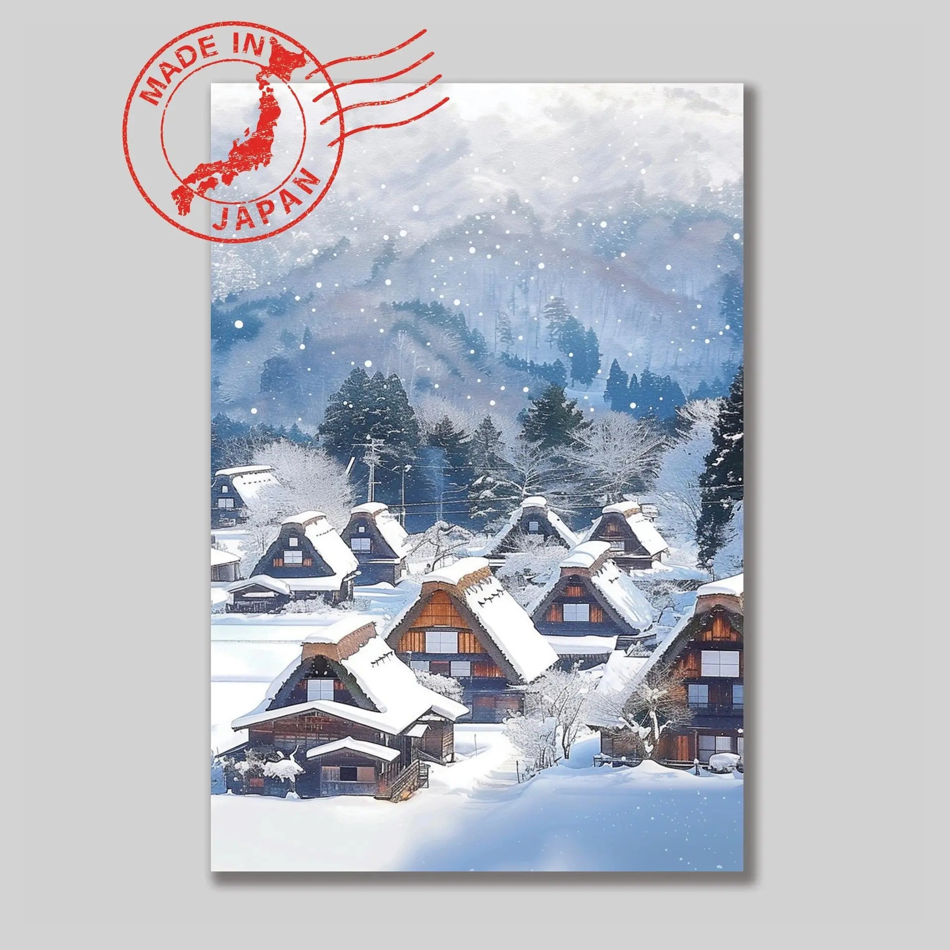 Shirakawa-go Postcard — Gifu Healing Voyage