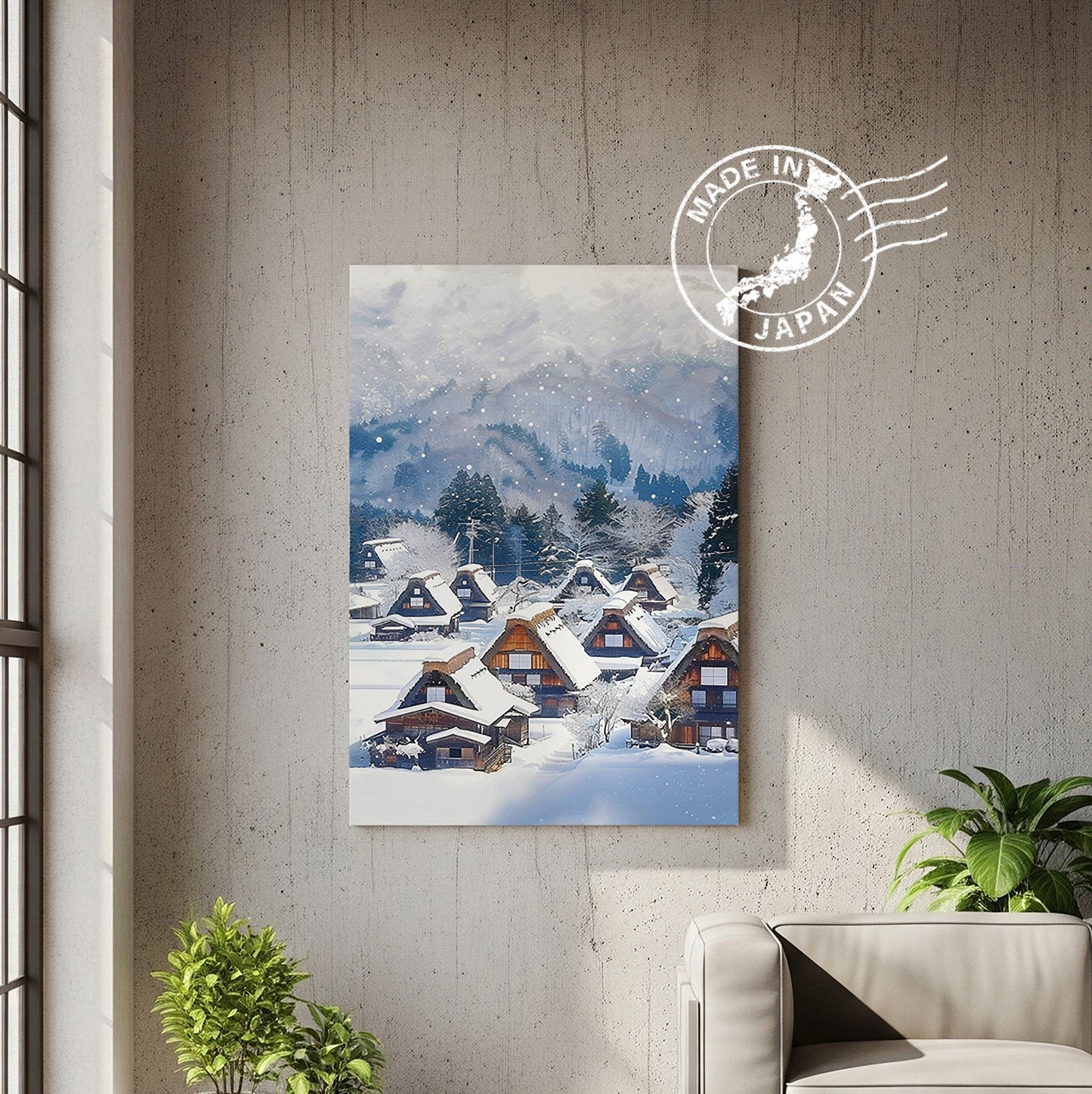Shirakawa-go Canvas Art — Gifu Healing Voyage