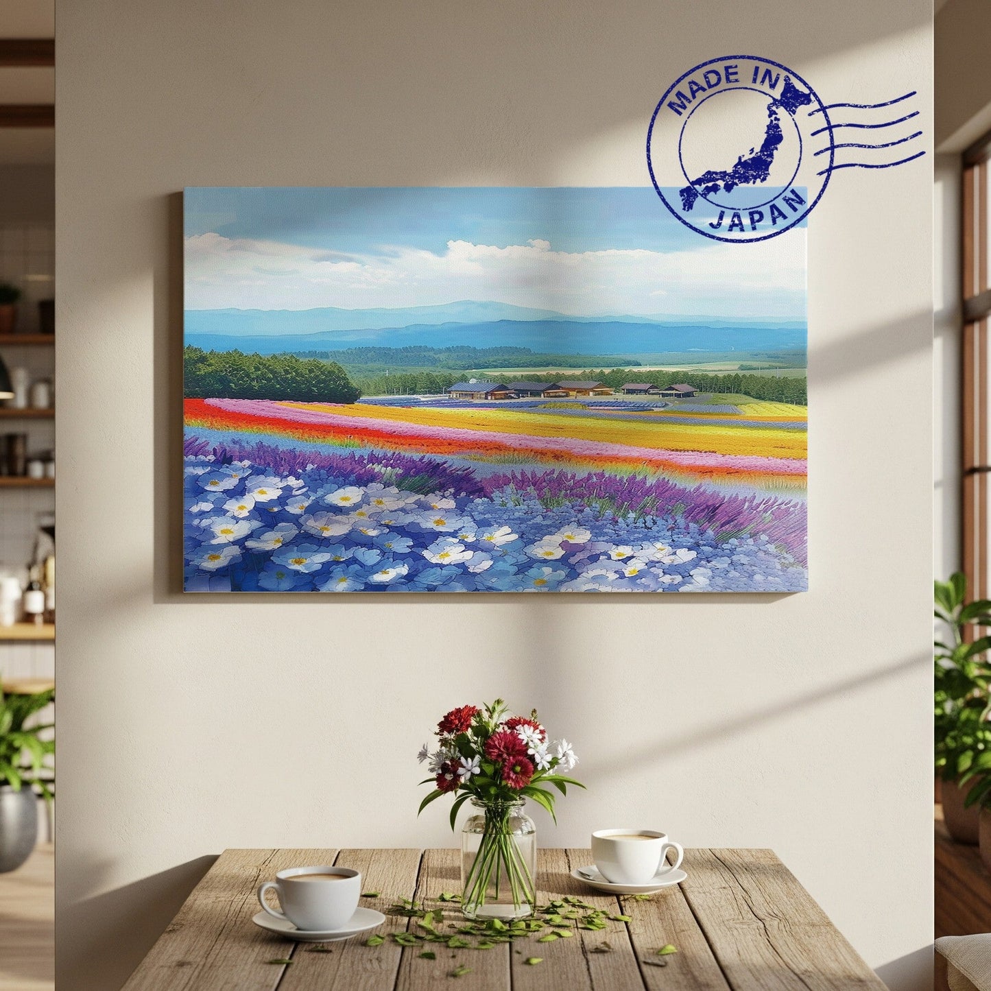 Farm Tomita Canvas Art — Furano, Hokkaido Healing Voyage