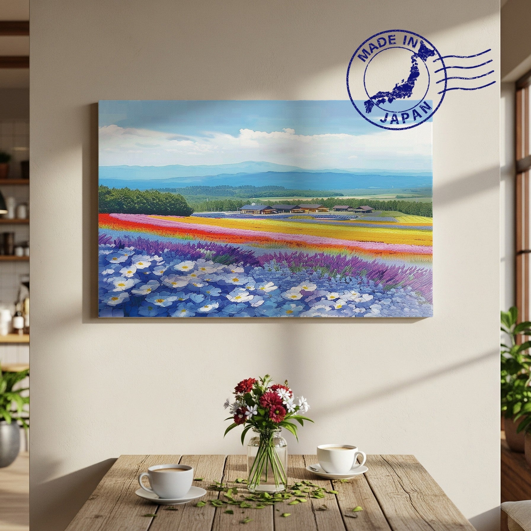 Farm Tomita Canvas Art — Furano, Hokkaido Healing Voyage