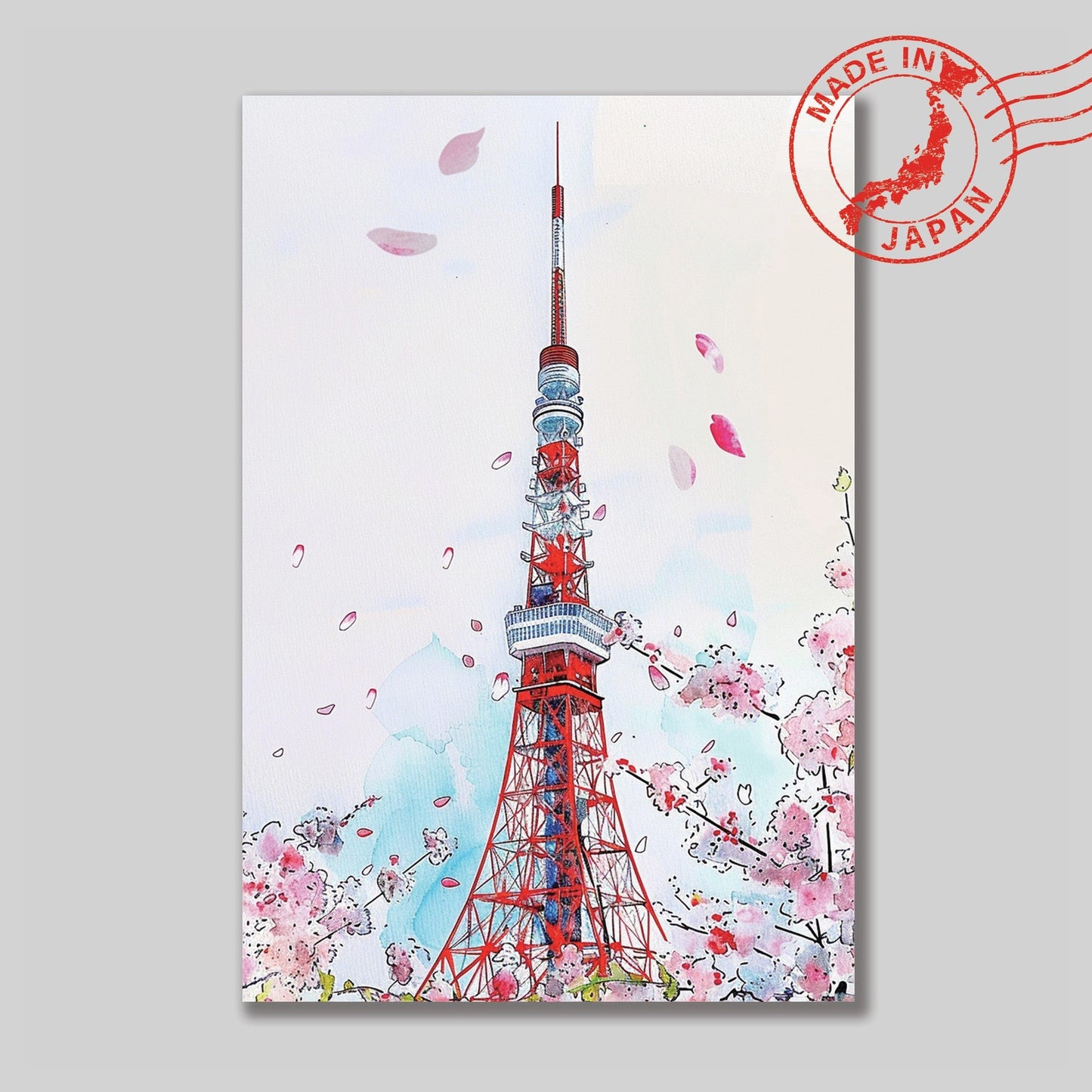 Tokyo Tower Postcard Healing Voyage